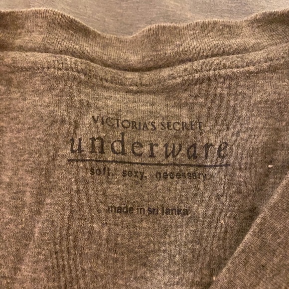 Victoria’s Secret Grey V Neck Tee - Picture 3 of 3